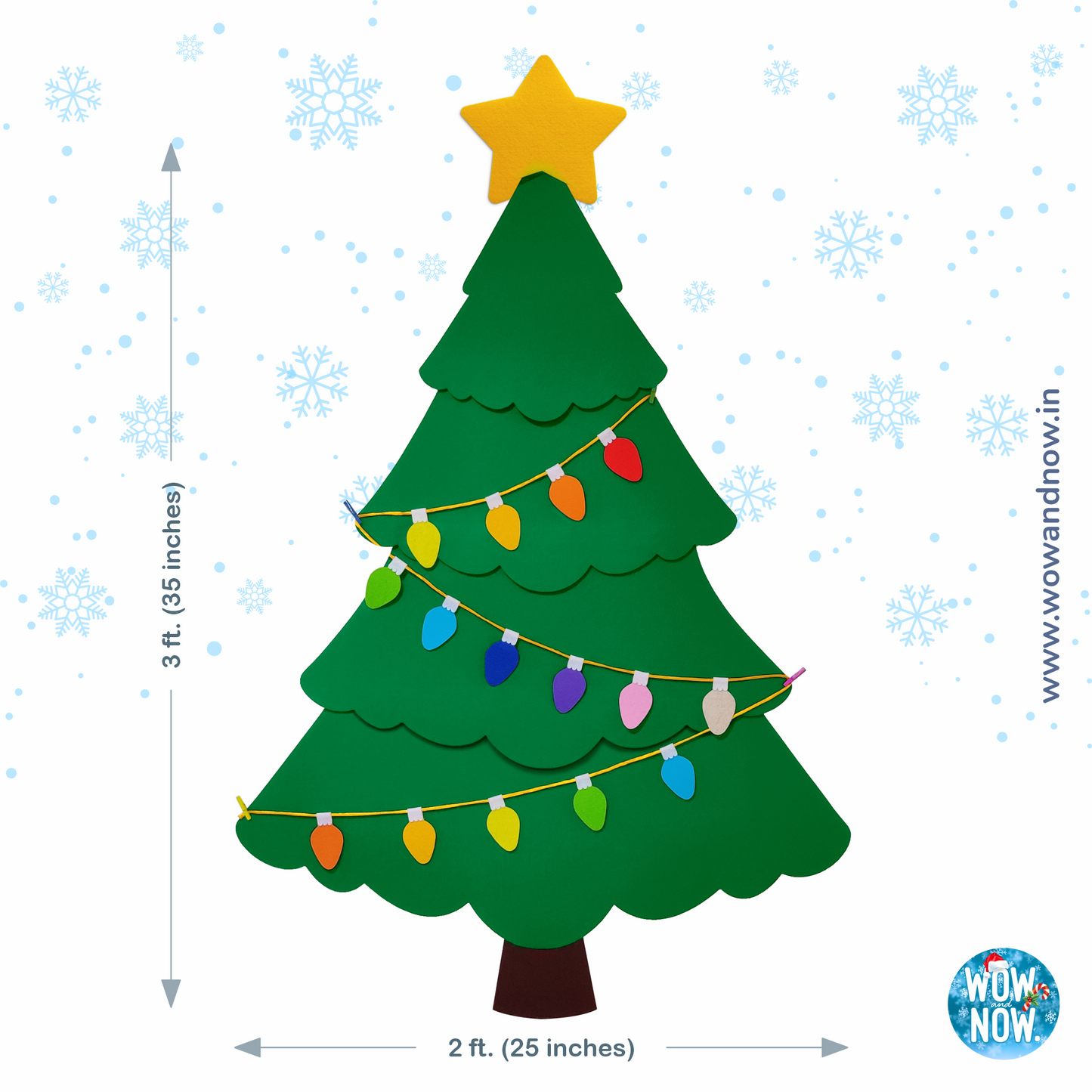 Personalized Color Pop Sensory Quiet Book + Personalized Felt Christmas Tree with 23 Colorful Ornaments