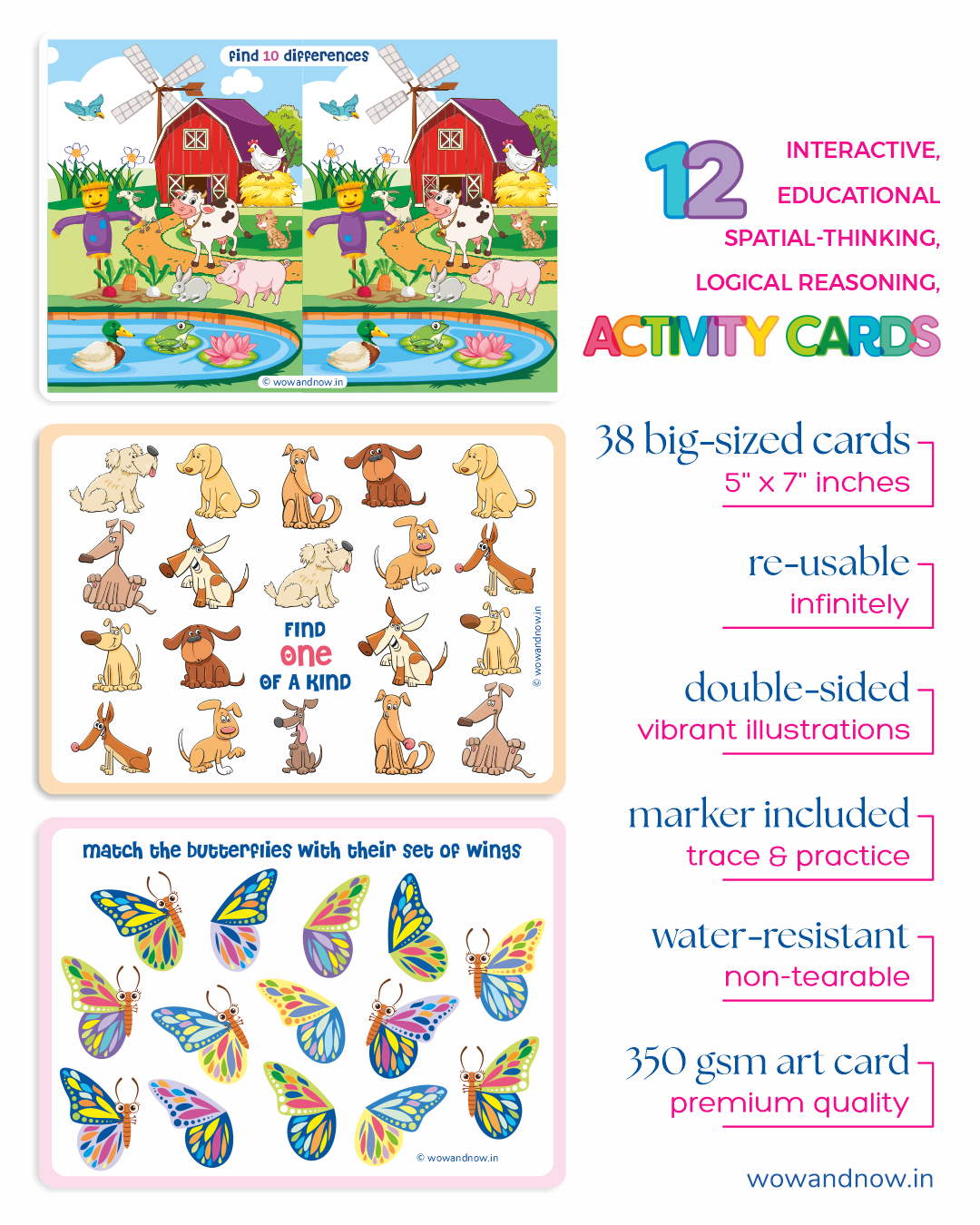 Personalized A-Z Alphabet & Activity Flash Cards