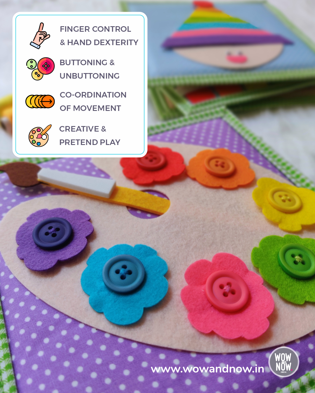 Personalized Color Pop Sensory Quiet Book + Personalized Height Chart