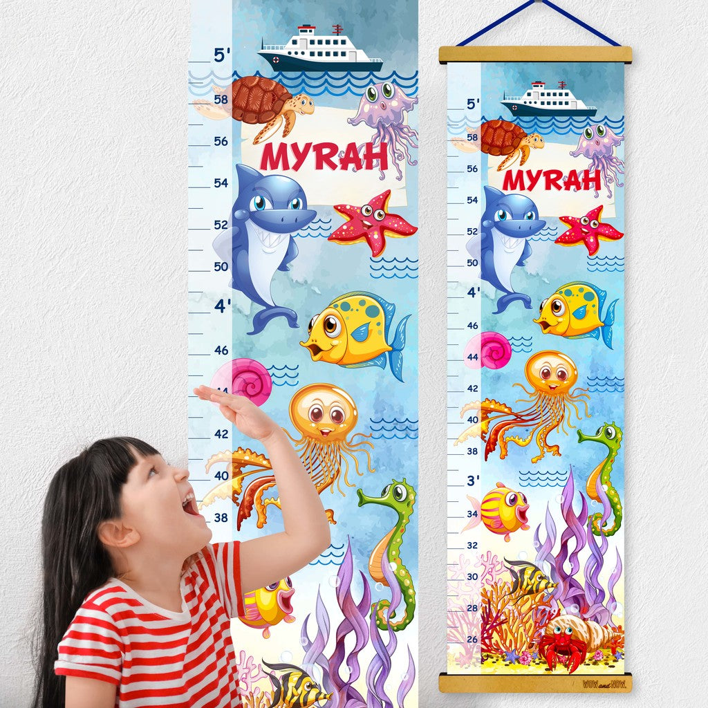 Personalized Themed Growth Height Charts Tracker