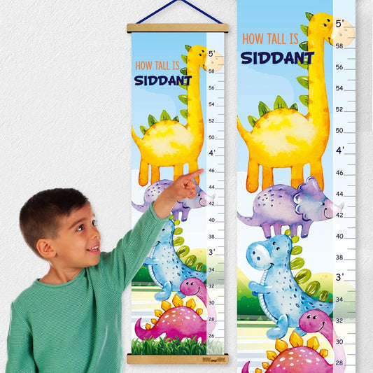 Dino-mite - Personalized Wall Growth Height Chart Tracker